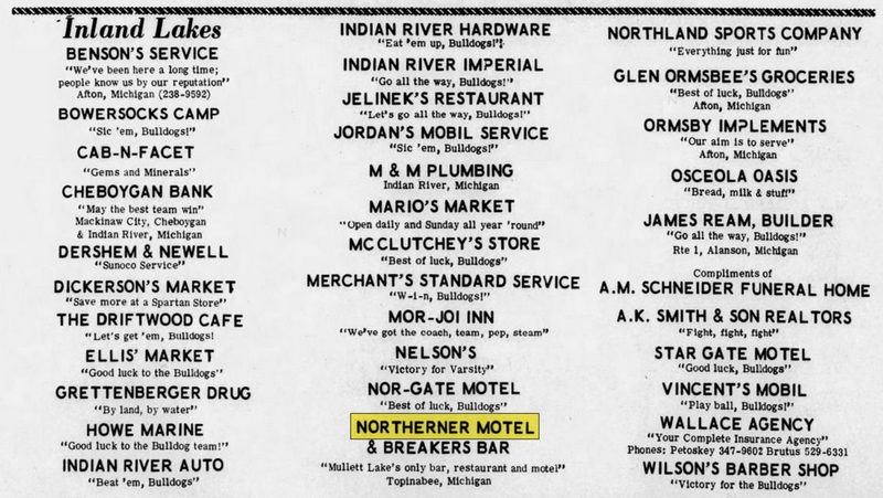 Northerner Motel (Breakers Restaurant) - Mar 1968 Ad